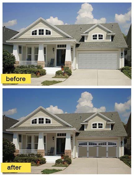 Clopay Garage Door Before and After