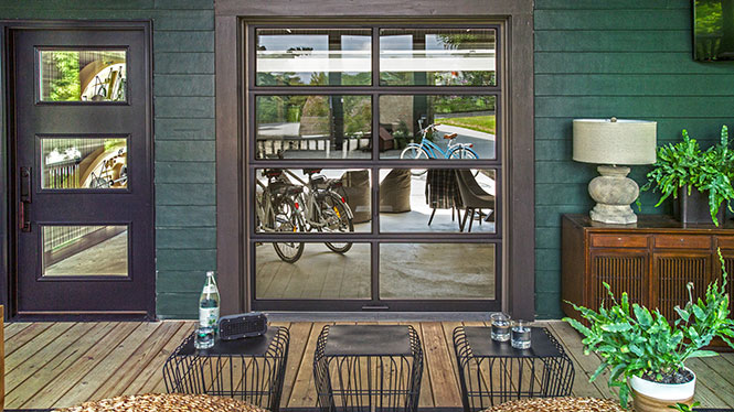 Urban Oasis 2016 Clopay Avante Glass Overhead Garage Door