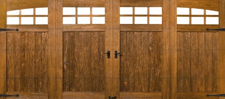 Clopay faux wood garage doors