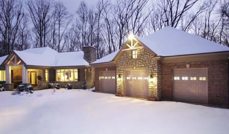 Clopay Insulated Garage Doors in use during winter