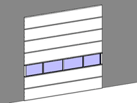 Industrial Series Commercial Overhead Door Model 520s with Windows