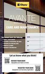 Avante Care and Maintenance Manual
