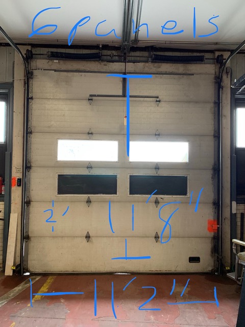 Garage door measurements for firehouse project