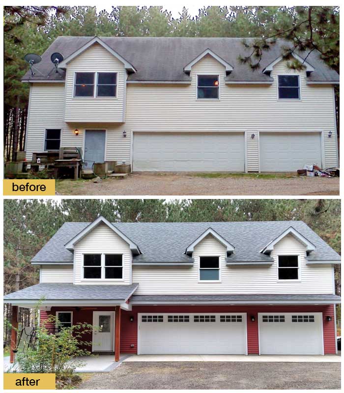 May 2018 Garage Door Makeover Before & After Photo