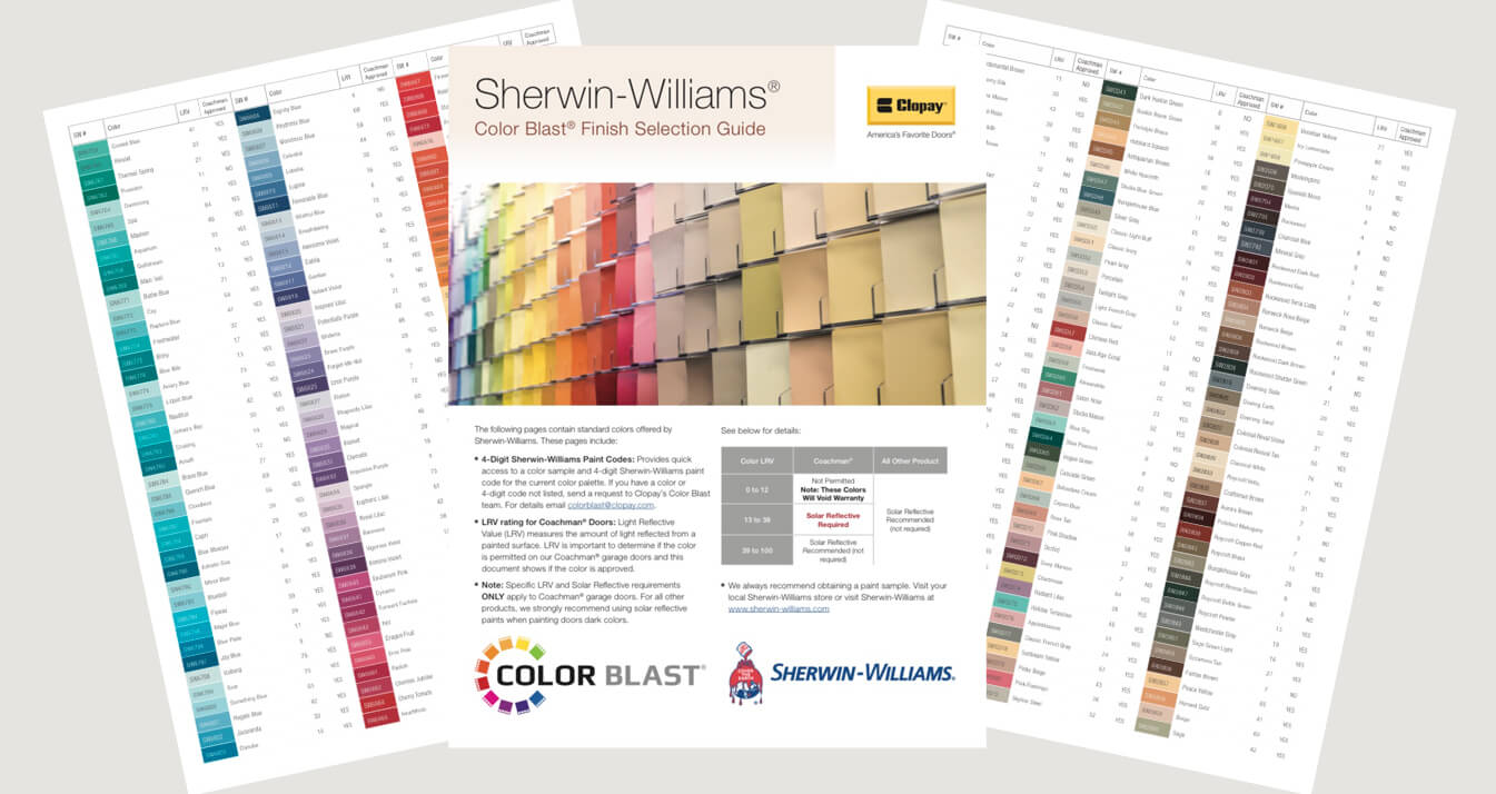 Sherwin-Williams Color Blast Guide
