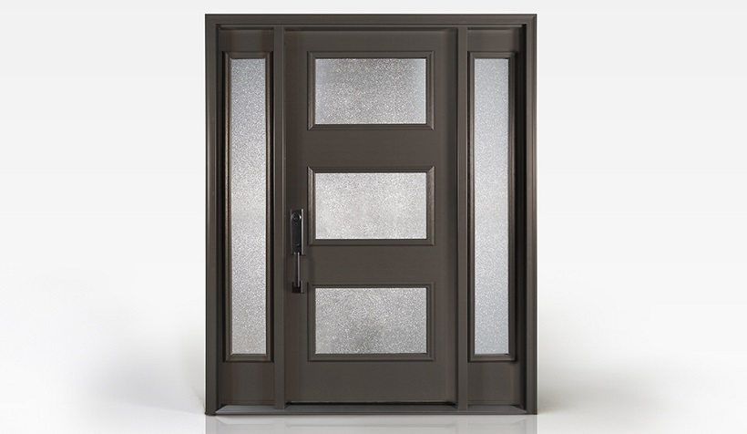 Clopay Entry Door Modern in Black Fox