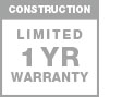 1 year construction warranty